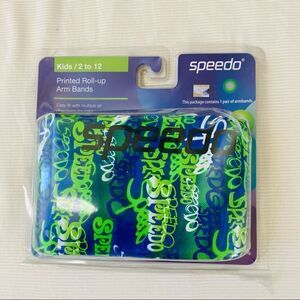 SPEEDO Printed Roll Up Arm Bands Boys Girls Kids Unisex Swimming Class Safety